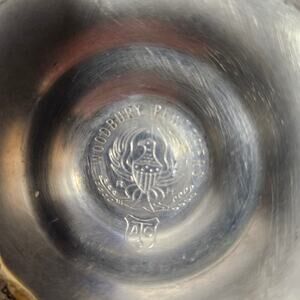 Vintage Woodbury Pewterers Finger Loop Chamberstick